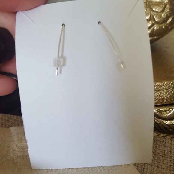 Aria Lattner Hammered Disc Silver Earrings - Picture 3 of 7